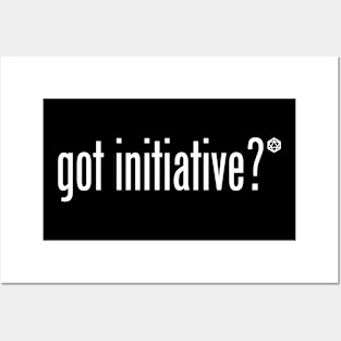 Got Initiative? On Dark Background Posters and Art